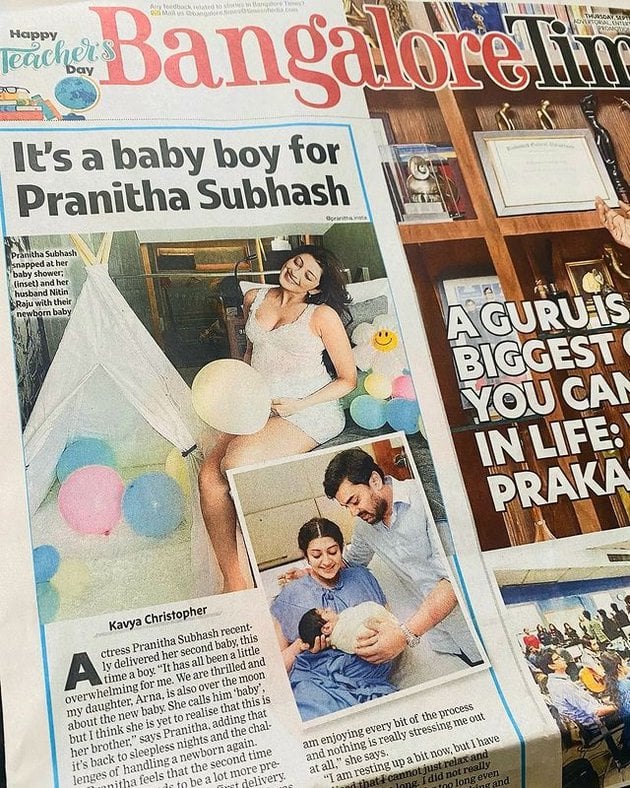 Baby Boy for Pranitha Subhash