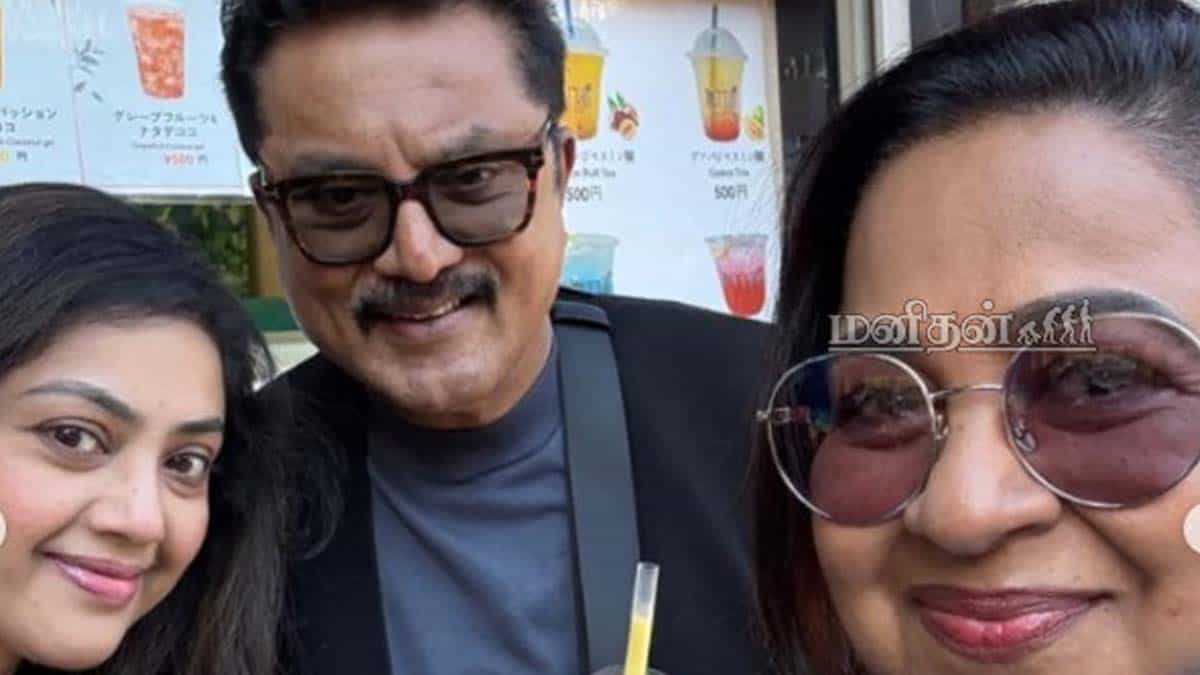 sarathkumar enjoy with co actress in japan 